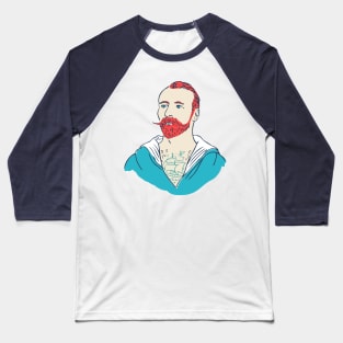 Retro Tattooed Sailor Baseball T-Shirt